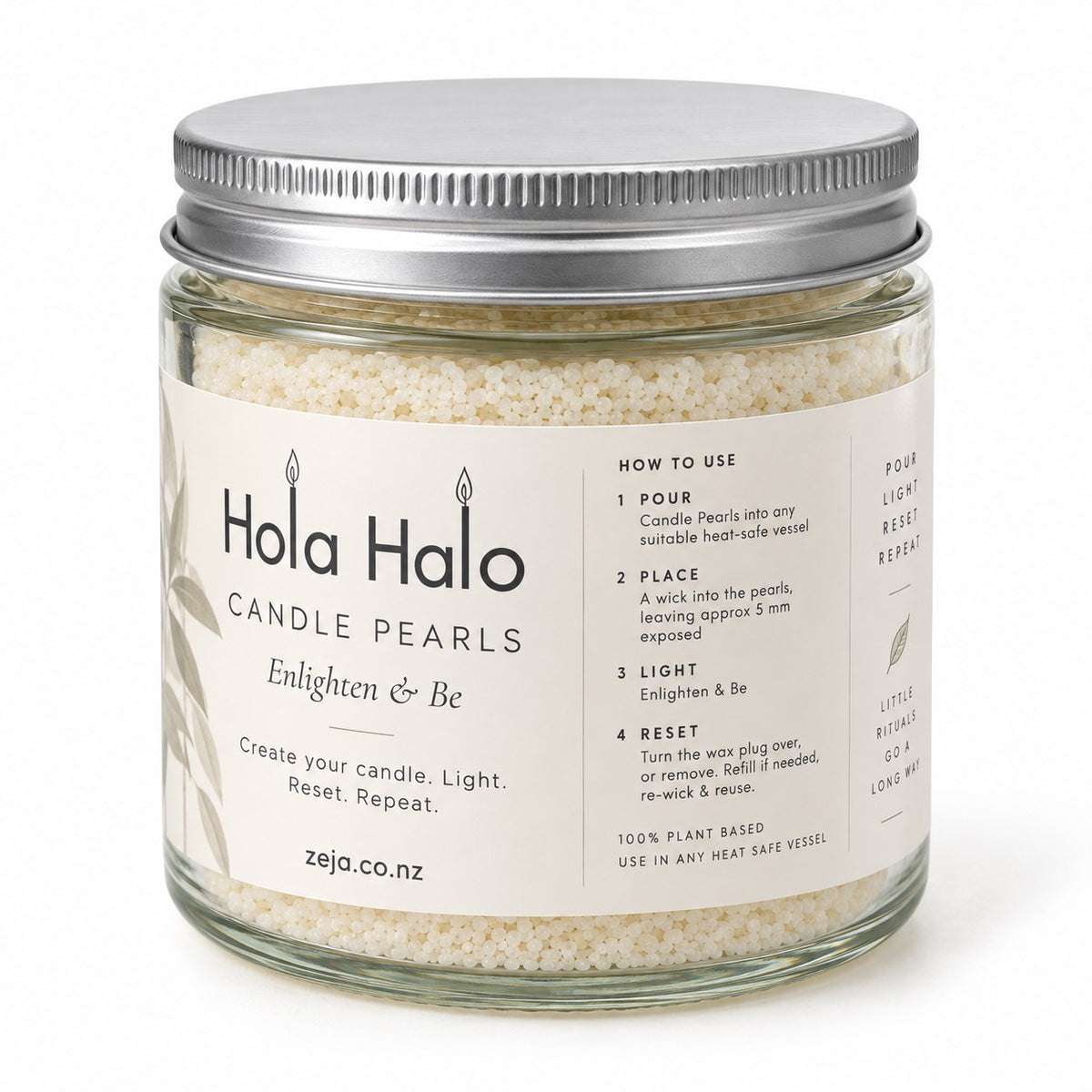 Hola Halo Candle Pearls — Unscented White