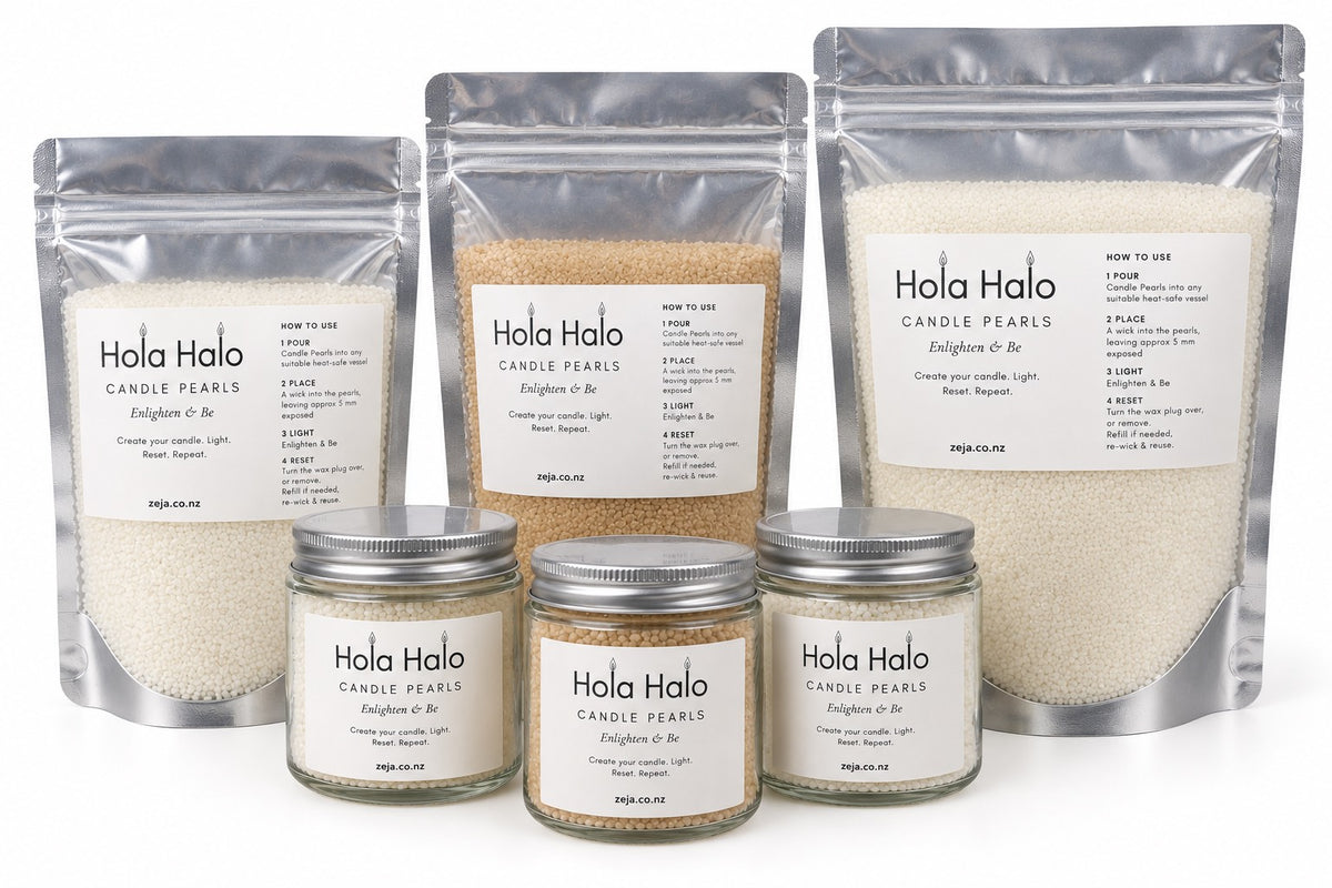 Hola Halo Candle Pearls — Kaiteri Gold Cinnamon